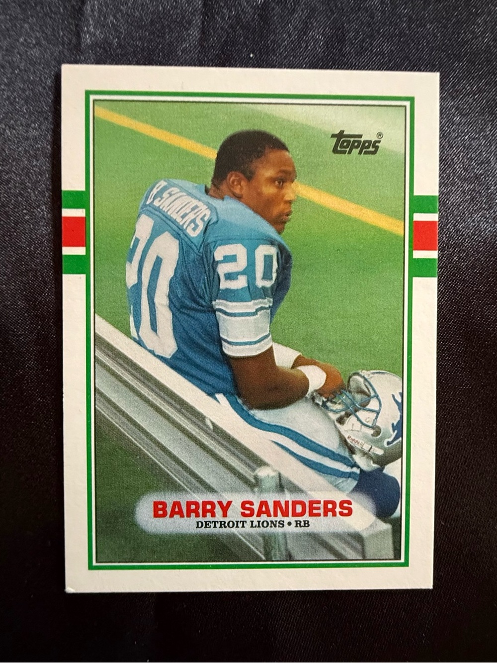 Barry Sanders #83T, Topps, Rookie Card, HOF, 1989, MINT, Superbly Centered